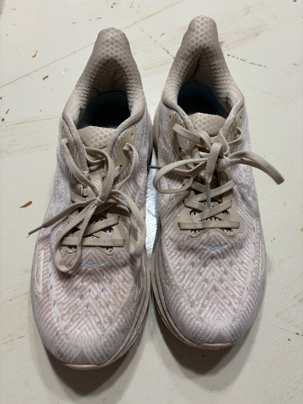 Hoka Cliftons-Light Beige Women's Running Shoes - Neutral Performance Sneaker